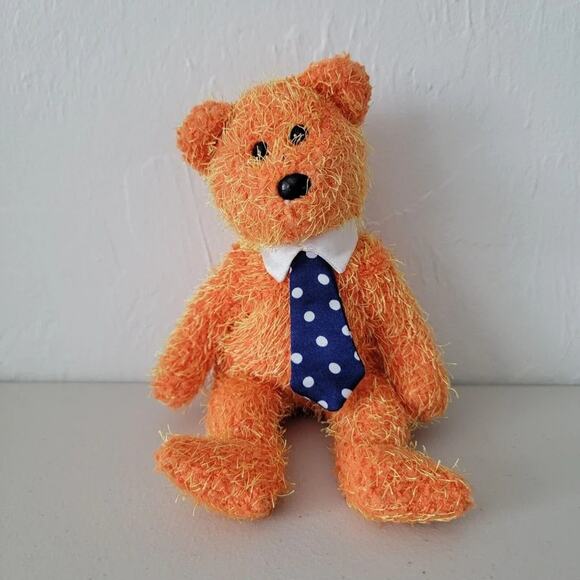 TY Beanie Baby Pappa 2002 Orange Plush Teddy Bear Fathers Day Retired - Picture 1 of 6